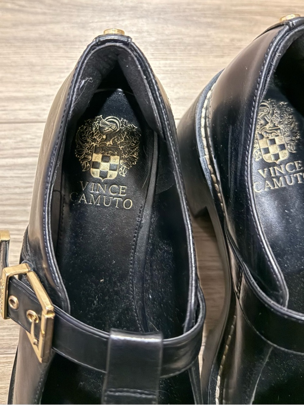 Vince Camuto Black Leather Mary Jane - Picture 4 of 5